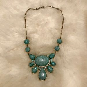 Turquoise statement necklace
